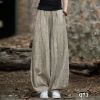 Q73-Quần Linen Bố Ống Rộng Phong Cách