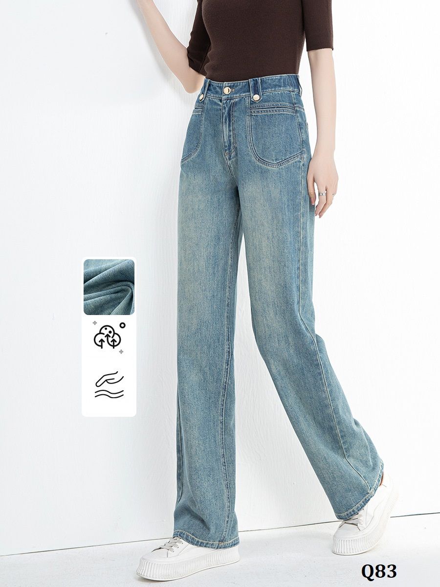  Q83-Quần Jeans Lưng Thun Hai Túi Trước 