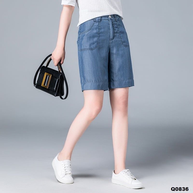  Q0836_Quần Short Jeans Tencel Mềm Mát 