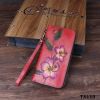 TX110-Ví Cầm Tay Da Thật Vẽ Hoa