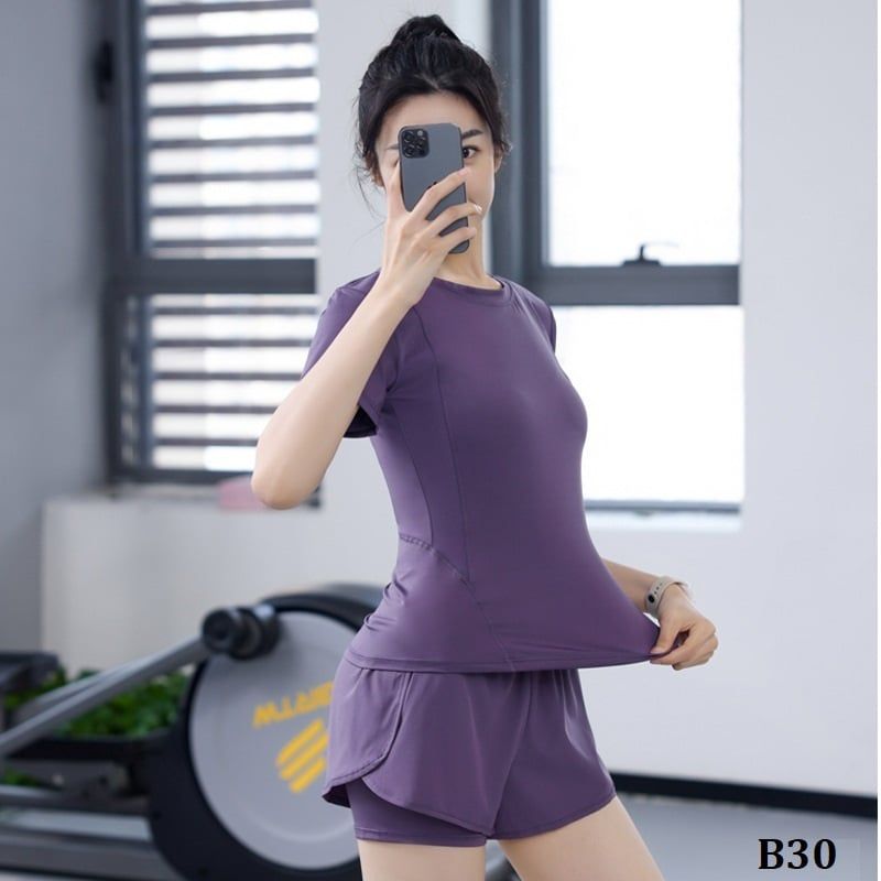  B30-Bộ Tập Thể Thao Yoga Gym Short 