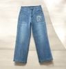 Q188-Quần Jeans 9 Tấc Thêu Túi