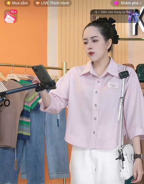  A537- Áo Sơ Mi Linen Lụa Tay Xếp Ly 