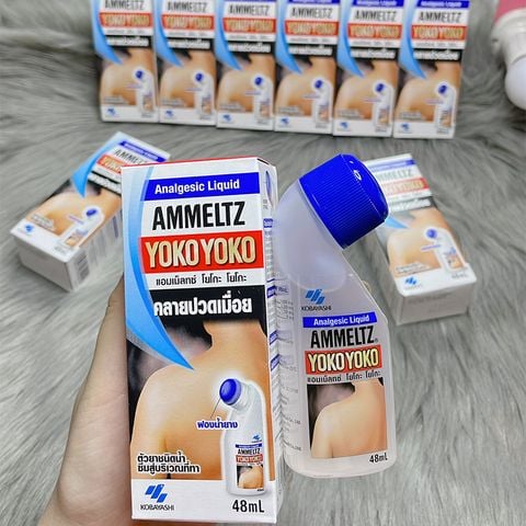 Chai lăn Ammeltz YOKO YOKO giảm đau cơ bong gân bầm tím do hoạt động thể thao thái lan 48ml