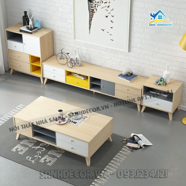  Set Phòng Khách Hiện Đại 4 Món - Setpk30 
