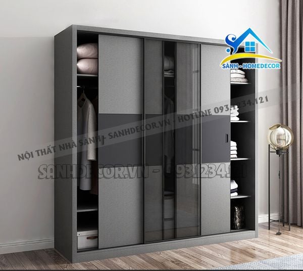  Tủ Quần Áo Cánh Kính Bắc Âu Hiện Đại - Tqa154 