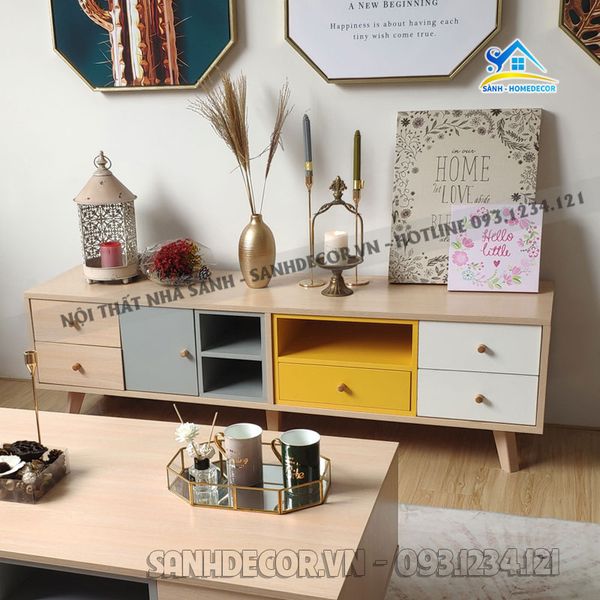  Cụm Bàn Trà Và Kệ Tivi Hiện Đại - Setpk28 