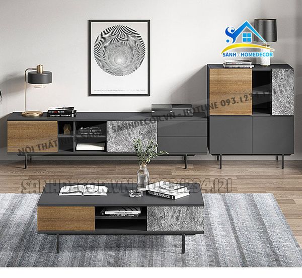  Bộ Phòng Khách Phong Cách Hiện Đại - Setpk23 