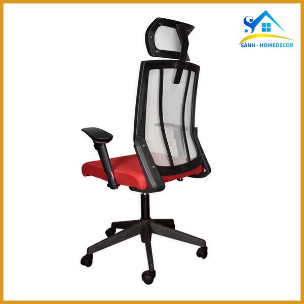  Ghế Trưởng Phòng Lưng Cao Sgtp05 - Nệm Đỏ Lưng Xám 