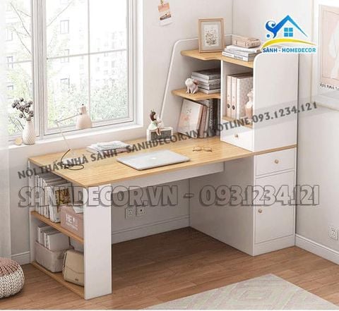 Bàn làm việc liền kệ sách - SBH15