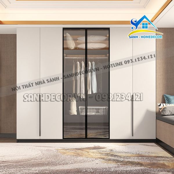  Tủ Quần Áo Cánh Kính Hiện Đại - Tqa145 