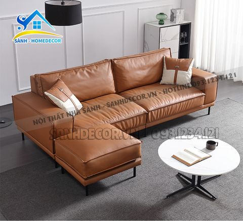 Sofa chữ L bọc da cao cấp - SF80