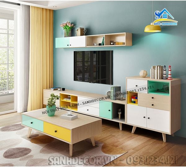  Bộ Phòng Khách 4 Món Kiểu Hiện Đại - Setpk15 
