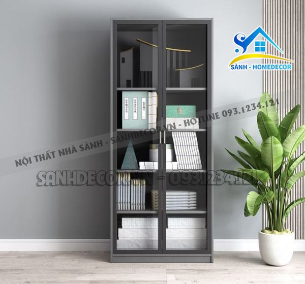  Tủ Sách Cánh Kính Cao Cấp Nhiều Ngăn - Ts29 