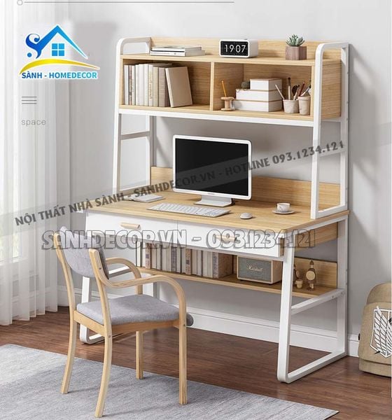  Bàn Học Cho Bé Tại Nhà Liền Kệ Sach - Blv110 