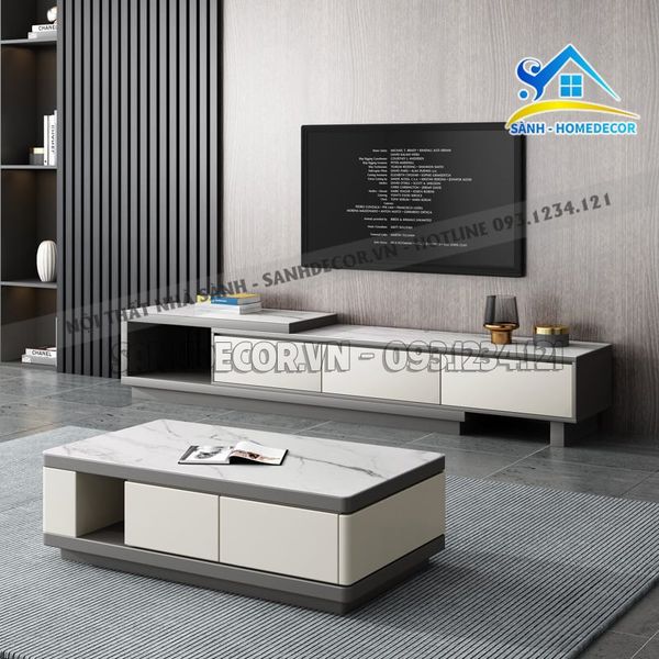  Bộ Phòng Khách 2 Món Gỗ Hiện Đại - Setpk58 