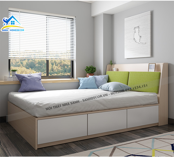  Giường Ngủ Có Ngăn Kéo - Sg17 