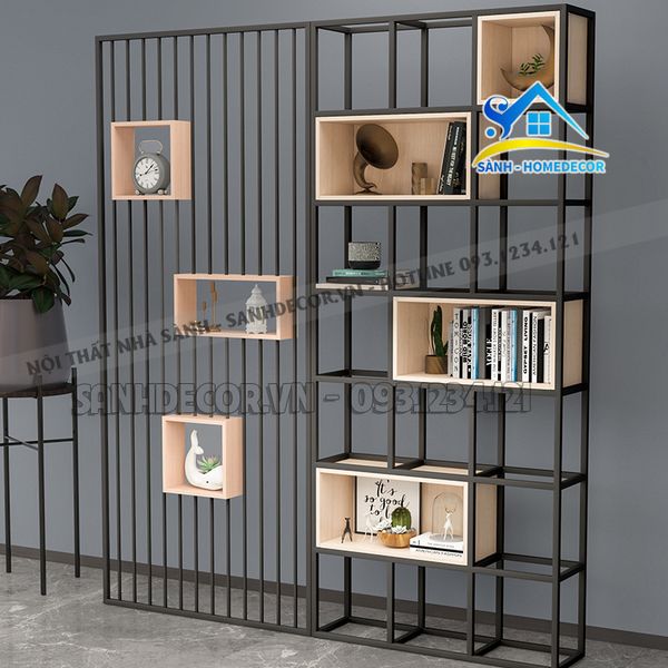  Kệ Vách Ngăn Trang Trí Phòng Khách - Ktt106 