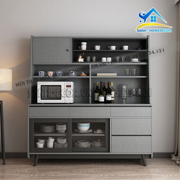  Tủ Nhà Bếp Cánh Kính Bắc Âu Hiện Đại - Stb94 