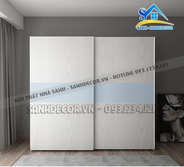  Tủ Quần Áo Gỗ Cửa Lùa Cao Cấp - Tqa127 