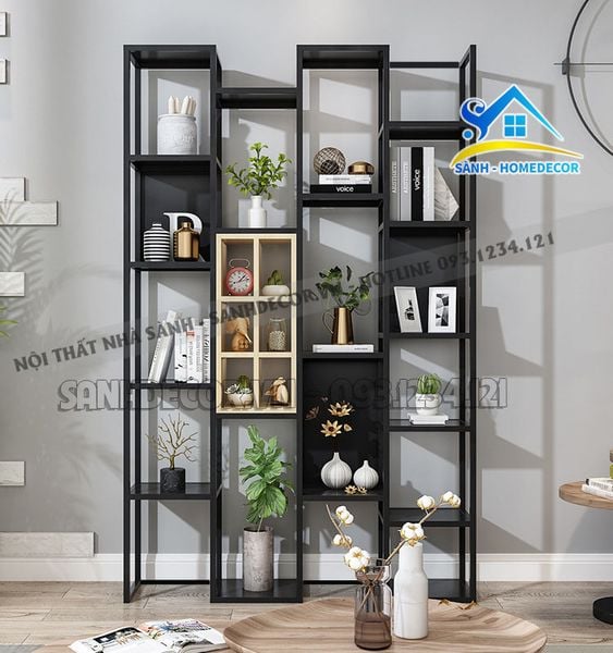  Kệ Trang Trí Khung Sắt Sơn Tĩnh Điện Cao Cấp - Ktt92 