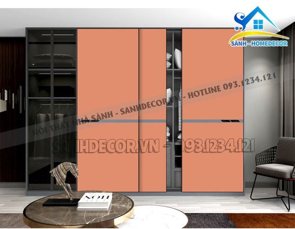  Tủ Quần Áo Cửa Lùa Cánh Kính Hiện Đại  - Tqa130 
