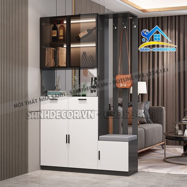  Tủ Vách Ngăn Cánh Kính Cao Cấp - Tvn21 