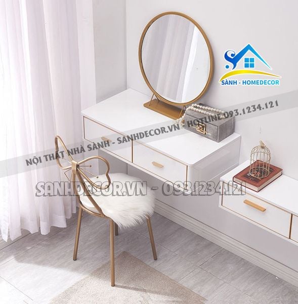  Bàn Trang Điểm Treo Tường Nhỏ Gọn - Bp56 