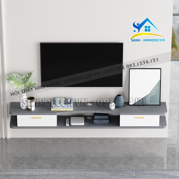  Kệ Tivi Phòng Khách Treo Tường Hiện Đại - Sktv44 