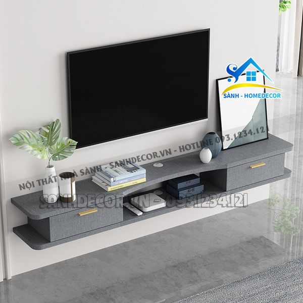  Kệ Tivi Phòng Khách Treo Tường Hiện Đại - Sktv44 