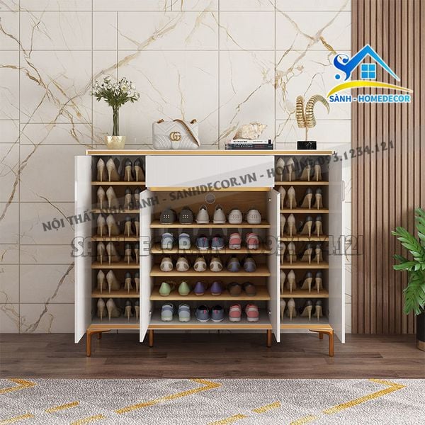  Tủ Giầy Gỗ Nhiều Ngăn Cao Cấp - Stg95 