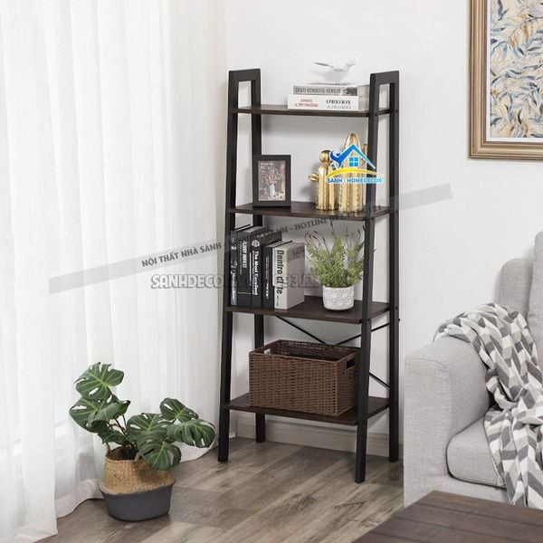  Kệ Sách Trang Trí 4 Tầng Mẫu Nhỏ Gọn - Ktt113 