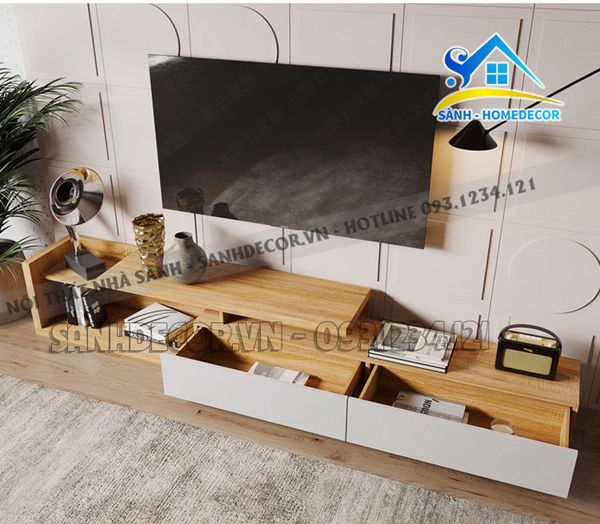  Kệ Tivi Gỗ Phủ Melamine Cao Cấp - Sktv46 