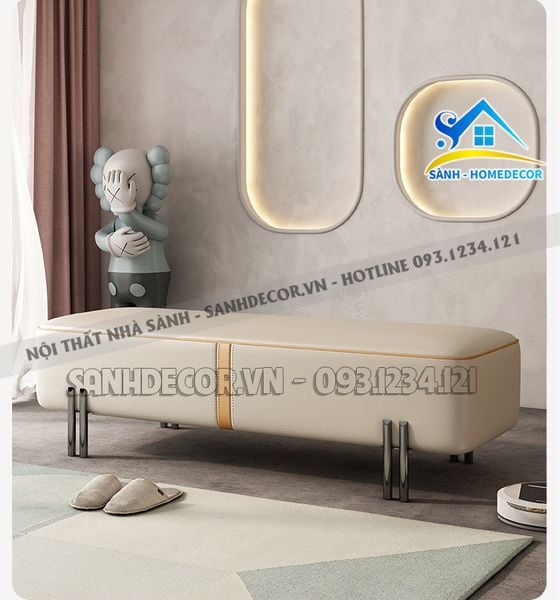  Sofa Băng Bọc Da Hiện Đại Nhiều Màu - Sf101 