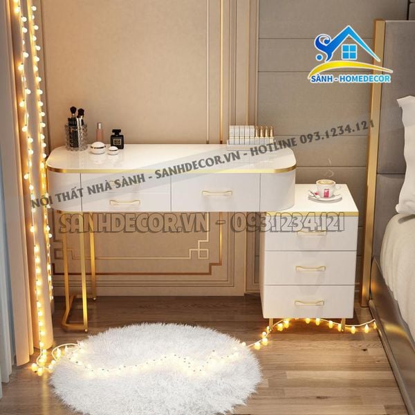  Bàn Trang Điểm Gỗ Cn Phủ Sơn 2K Cao Cấp - Bp62 