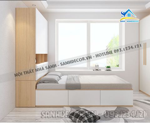 Giường liền tủ quần áo tiện lợi - SG35