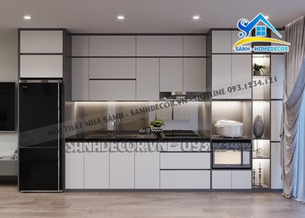  Tủ Bếp Gỗ Cao Cấp - Tb11 
