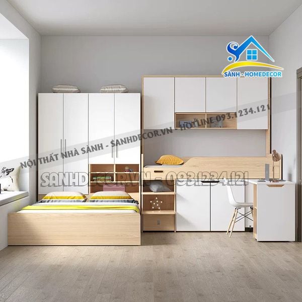  Bộ Giường Ngủ Tầng Hiện Đại Cho Bé - Gnte15 