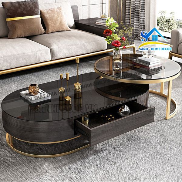  Bộ Bàn Trà Mặt Kính Cao Cấp - Bt54 