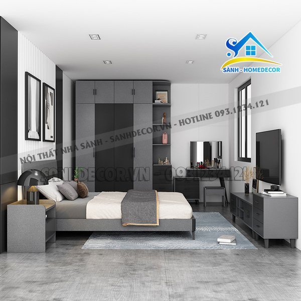  Combo Phòng Ngủ Bắc Âu 6 Món Cao Cấp  - Bpn22 