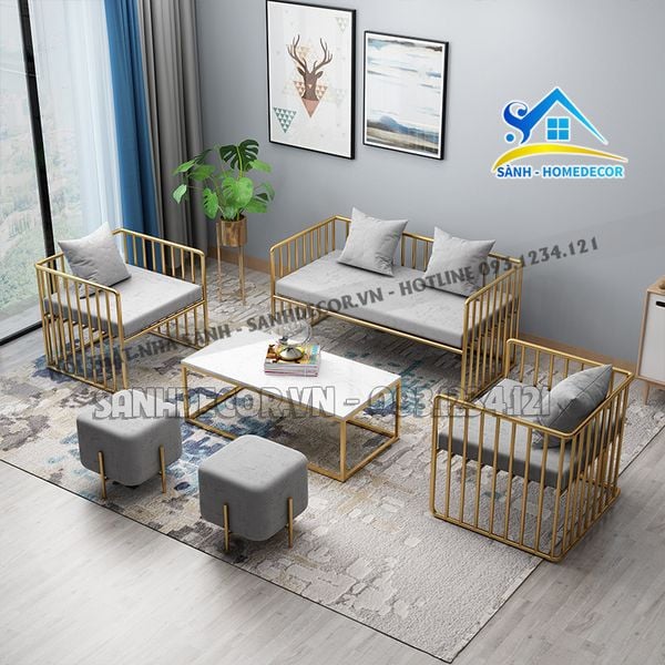  Bộ Sofa 6 Món Phòng Khách Hiện Đại - Sf105 