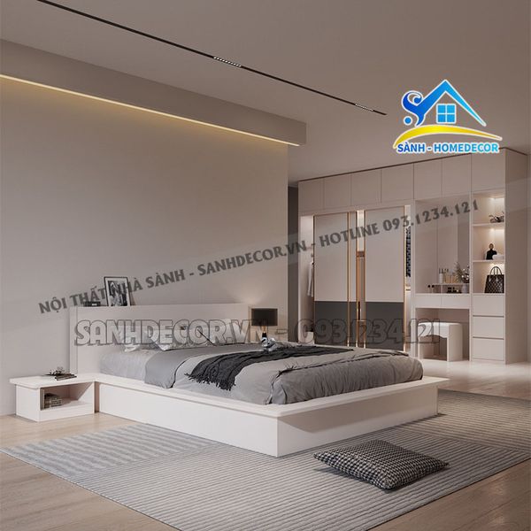  Giường Ngủ Gỗ Công Nghiệp Cao Cấp - Sg121 