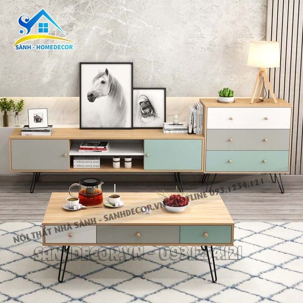  Set Phòng Khách 3 Món Trẻ Trung - Setpk46 