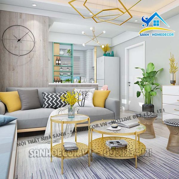  Bộ bàn trà đôi thiết kế độc đáo - BT45 