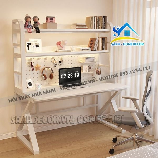  Bàn Làm Việc Kèm Kệ Sách Đa Năng - Blv158 