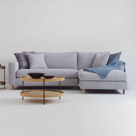 Sofa chữ L màu xám tinh tế - SF15