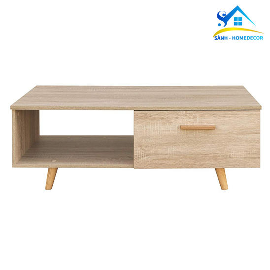  Bàn Trà Chân Gỗ Tự Nhiên - Bt07 