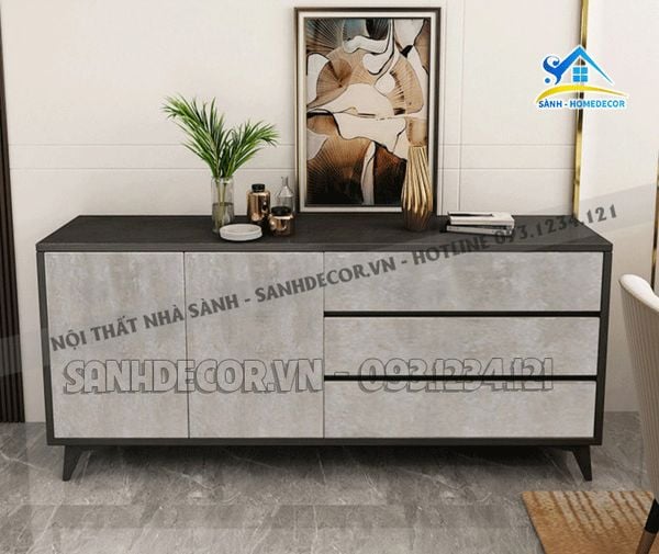  Kệ Tủ Trang Trí Màu Xám Bê Tông - Sttt05 