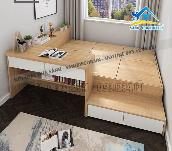  Giường Ngủ Cho Bé Thiết Kế Hiện Đại - Gnte02 