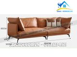 Sofa băng chất liệu bọc da bò sang xịn - SF71